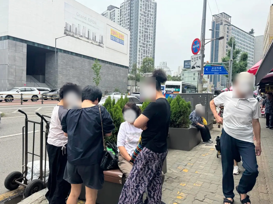 경동시장 정지공간 부족 현장 사진