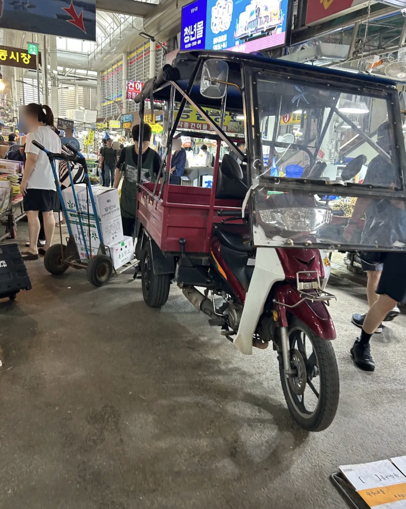 경동시장 보행안전 위험 현장 사진
