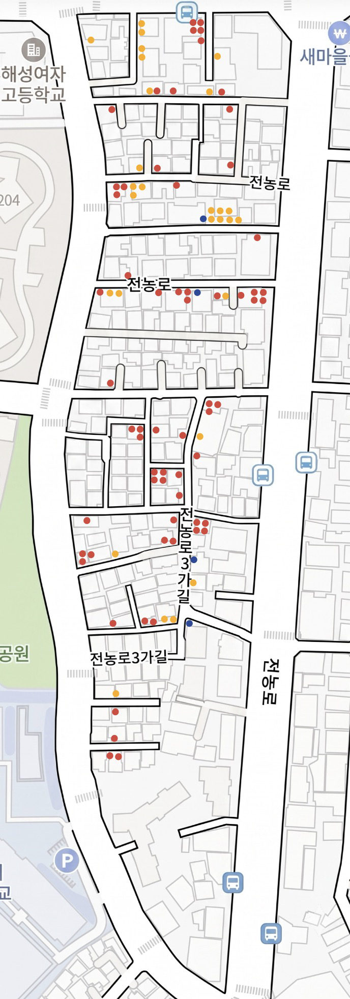 그림 6. 답십리 매핑 자료